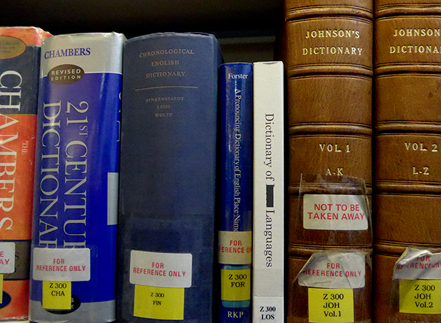 Dictionary at English Faculty Library